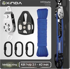 Bộ Ròng rọc Nâng Đa Năng Tự Khóa Ngoài trời XINDA (XINDA Outdoor Equipment).
