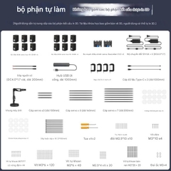 Cánh tay robot sáu trục nguồn mở LeRobot SO-ARM101 với bộ công cụ ôm mặt thông minh được dập nổi