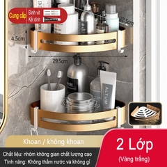 Kệ để đồ dùng ĐAIVIETBIG phòng tắm gắn tường không cần khoan thiết kế sang trọng với nhiều loại tùy chọn