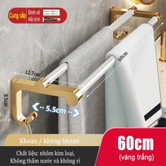 Kệ để đồ dùng ĐAIVIETBIG phòng tắm gắn tường không cần khoan thiết kế sang trọng với nhiều loại tùy chọn