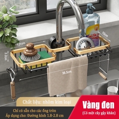 Giá đỡ ĐAIVIETBIG bằng nhôm gắn bồn rửa chén đựng đồ dùng tiện lợi cho nhà bếp