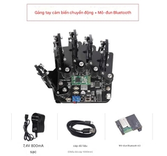 Găng tay cảm biến chuyển động/bàn tay robot/ô tô thông minh/rô bốt lập trình tương thích với Arduino có điều khiển Bluetooth nguồn mở