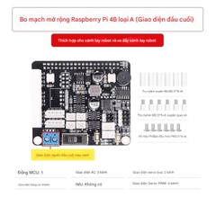 Bo mạch mở rộng Raspberry Pi 4B Trình điều khiển động cơ Servo Bo mạch chủ Lập trình ROS Xe đẩy tay robot