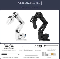 Cánh tay robot sáu trục nguồn mở LeRobot SO-ARM101 với bộ công cụ ôm mặt thông minh được dập nổi