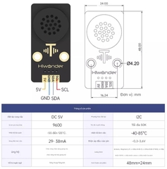 Mô-đun tổng hợp giọng nói Huaner tương thích với Arduino, Raspberry Pi, giao tiếp IIC và các mô-đun phát sóng cảm biến có thể lập trình.