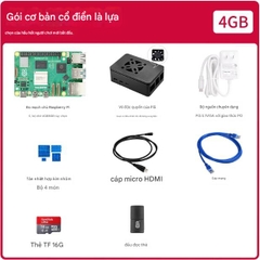 Bo mạch chủ Raspberry Pi 4b, bộ công cụ lập trình Python 8GB, bo mạch phát triển Linux Visual Raspberry Pi ROS