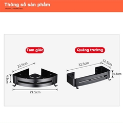 Kệ gắn góc tường ĐAIVIETBIG đựng đồ đa năng tiện lợi cho phòng tắm