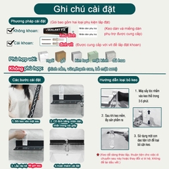 Kệ trên Lavabo ĐAIVIETBIG đựng đồ dùng phòng tắm hình chữ U gắn tường tiện dụng