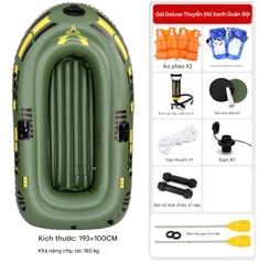 Thuyền hơi cao su dày thuyền bơm hơi 2/3/4 người kayak đệm khí chống mài mòn thuyền câu cá thuyền cứu sinh