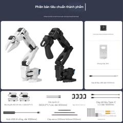 Cánh tay robot sáu trục nguồn mở LeRobot SO-ARM101 với bộ công cụ ôm mặt thông minh được dập nổi