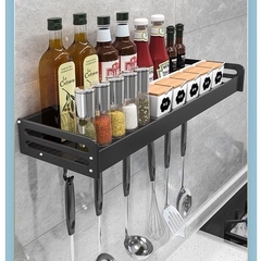 Kệ giữ đồ dùng nhà bếp dán tường không cần khoan lỗ dễ dàng đa năng tiện lợi