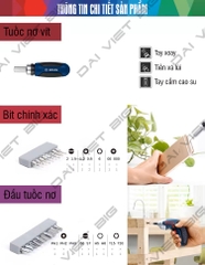 Bộ dụng cụ sửa chữa gia đình đa chức năng của Bosch 66 chi tiết chính hãng bảo hành 12 tháng
