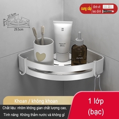 Kệ gắn góc tường ĐAIVIETBIG đựng đồ đa năng tiện lợi cho phòng tắm