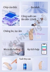 Máy Trợ Thính Vibe dùng pin, sạc