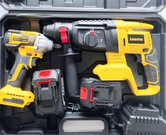 Bộ dụng cụ điện dùng pin Lithium Dewei xuất khẩu: Máy khoan búa điện, máy khoan điện, máy mài góc, máy cưa tròn, máy vặn vít điện, máy trà