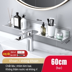 Kệ trên Lavabo ĐAIVIETBIG đựng đồ dùng phòng tắm hình chữ U gắn tường tiện dụng