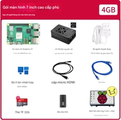 Bo mạch chủ Raspberry Pi 4b, bộ công cụ lập trình Python 8GB, bo mạch phát triển Linux Visual Raspberry Pi ROS