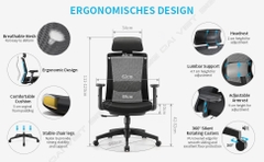 Ghế ergonomic Sihoo M86 chính hãng