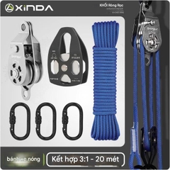Bộ Ròng rọc Nâng Đa Năng Tự Khóa Ngoài trời XINDA (XINDA Outdoor Equipment).