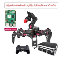 Robot Nhện Sinh Học Hexapod AI – SpiderPi Pro Nền tảng Raspberry Pi 5 • Tầm Nhìn Máy Tính • Lập Trình Python & ROS