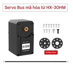 Servo Bus Nối Tiếp Huaner HX-30HM – Mô-men xoắn cao 30KG, Mã hóa từ tính, Điều khiển 360° hai trục, Có phản hồi