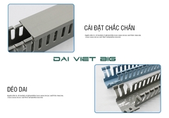 Máng điện nhựa PVC chống cháy 30mmm-40mm-45mm Đi dây điện trong tủ điện