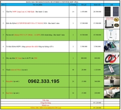 Báo giá NLMT hybrid deye sg05 6kw 22.03.2025