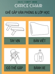 Ghế gập gấp văn phòng & lớp học