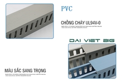 Máng điện nhựa PVC chống cháy 30mmm-40mm-45mm Đi dây điện trong tủ điện