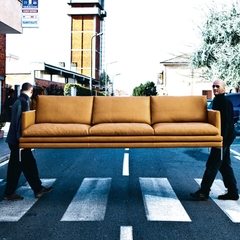 Ghế sofa văng đệm da Italia ĐV2