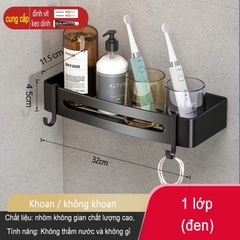 Kệ gắn góc tường ĐAIVIETBIG đựng đồ đa năng tiện lợi cho phòng tắm