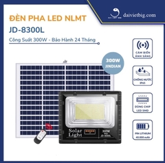 Đèn Năng Lượng Mặt Trời, Đèn Pha JinDian JD-8300L Công Suất 300W - Mẫu Mới 2020, Khung Nhôm, Chip Led 