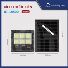 Đèn pha led năng lượng mặt trời JD-18500, công suất 500w - Bảo hành 24 tháng