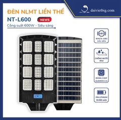 Đèn năng lượng mặt trời 600w – Đèn liền thể NT-L600 Cao Cấp - Chính hãng Solar Light 100% - Bảo hành 2 năm