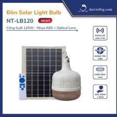 Đèn led bulb năng lượng mặt trời NT-LB120 - Chính hãng Solar Light 100% - Bảo hành 1 năm