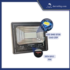Đèn năng lượng mặt trời 200w mã JD-T200 JINDIAN - Khung Nhựa ABS - BH 1 năm