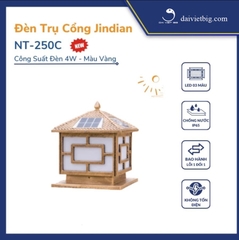 Đèn Năng Lượng Mặt Trời - Đèn trụ cổng năng lượng mặt trời NT250C - Bảo hành 12 Tháng, Chính hãng 100%