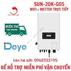 Biến tần hòa lưới DEYE 20KW 3 PHA | Inverter DEYE 20KW SUN-20K-G05 KÈM WIFI + METTER TRỰC TIẾP