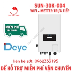 Biến tần hòa lưới DEYE 30KW 3 PHA | Inverter DEYE 30KW SUN-30K-G04 KÈM WIFI + METTER TRỰC TIẾP 2025