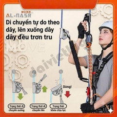 Thiết bị chống rơi Alnas Dragon Điều chỉnh hai chiều Leo núi Hoạt động ngoài trời ở độ cao lớn