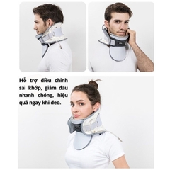 Đai Hơi Cổ - Đai Hơi Kéo Giãn Cột Sống Cổ, Định Hình Tư Thế Vùng Cổ, Phục Hồi Chức Năng Sau Chấn Thương, Hỗ Trợ Giảm Đau