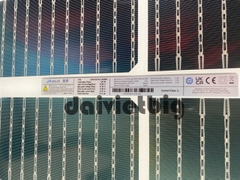 Tấm Pin mặt trời JA 555w LOẠI A 2 mặt kính HIỆU SUẤT CAO 2025