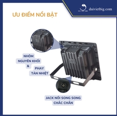 Đèn Năng Lượng Mặt Trời, Đèn Pha JinDian JD-8800L Công Suất 100W - Mẫu Mới 2020, Khung Nhôm, Chip Led 
