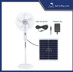 Quạt Đứng Tích Điện Năng Lượng Mặt Trời Jindian [JD198L] 25w - Bảo hành 12 Tháng