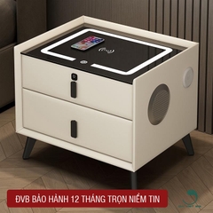 Tủ Đầu Giường,Táp Đầu Giường Thông Minh Có Sạc Không Dây, Đèn Led, Loa Bluetooth Hàng Nhập Khẩu Chính Hãng - Nội Thất ĐAIVIETBIG