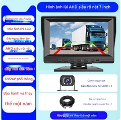 Máy ghi hình lái xe tải 12v, 24v Camera lùi siêu nét 7 inch