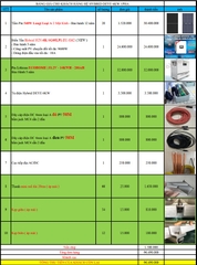 báo giá hệ thống điện năng lượng mặt trời