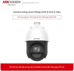Camera giám sát Hikvision 4 inch 23x 360 độ, camera dome zoom xoay nghiêng ngoài trời