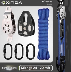 Nâng ròng rọc tự khóa bánh xe treo máy điều hòa không khí dàn nóng nâng hiện vật nâng và nâng tiết kiệm lao động ròng rọc bánh xe