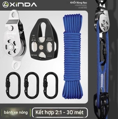 Nâng ròng rọc tự khóa bánh xe treo máy điều hòa không khí dàn nóng nâng hiện vật nâng và nâng tiết kiệm lao động ròng rọc bánh xe